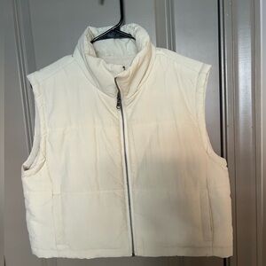 Thread & Supply Off-White Puffer Vest , worn once